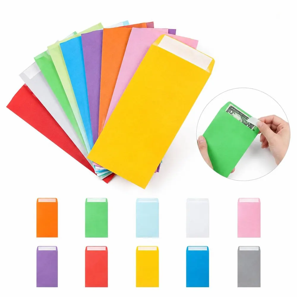 Vibrant Self-Sealing Envelopes with Peel-Off Adhesive Strip 2