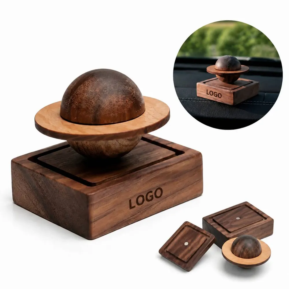 Walnut Wood Essential Oil Diffuser for Car & Home, No