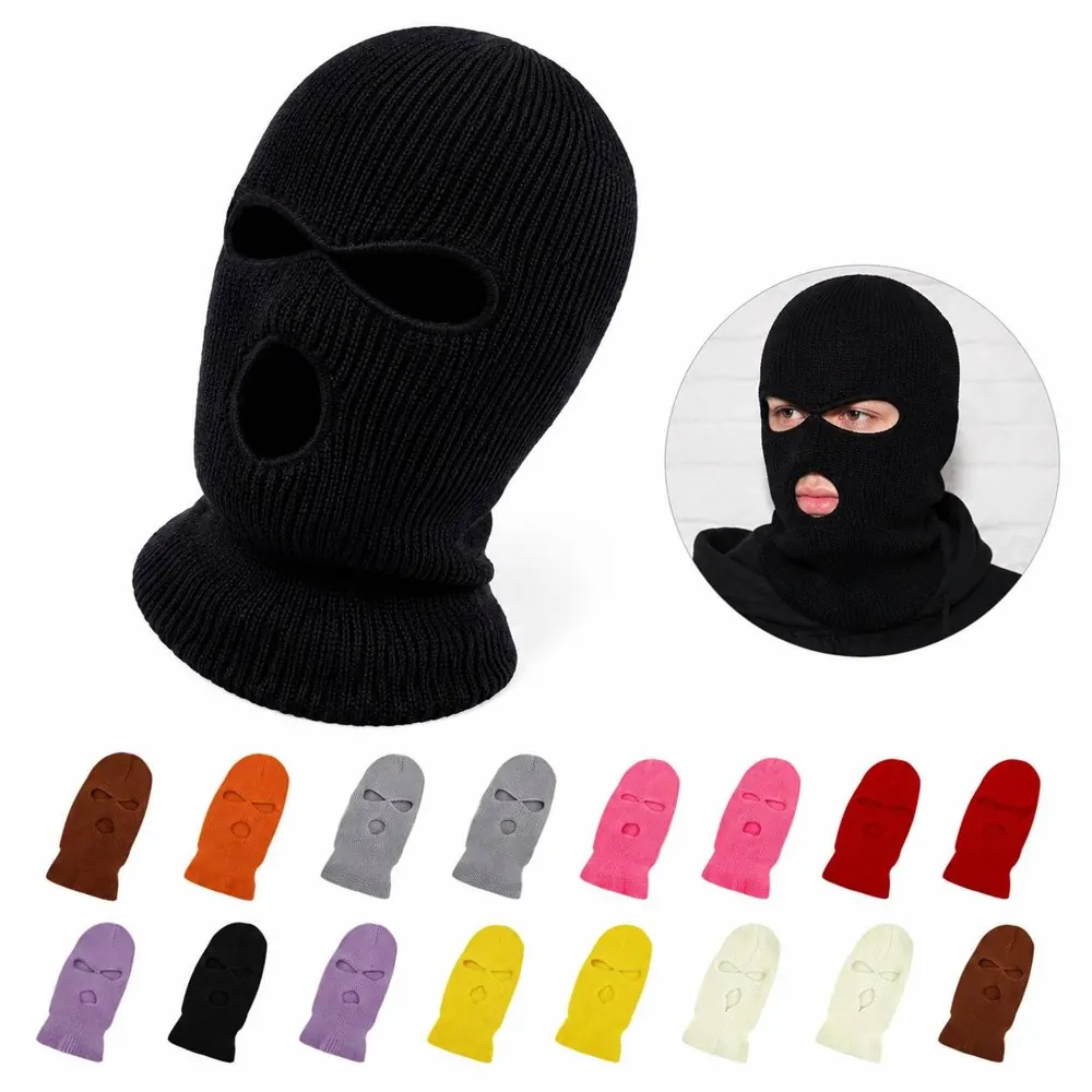 Funny Pirate Bandit Knitted Full-Face Mask Hat 2