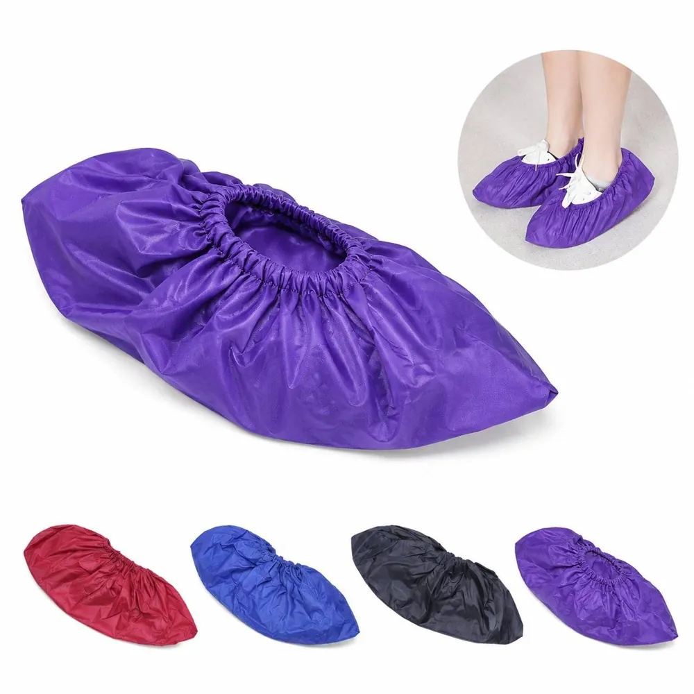Reusable Waterproof PVC Overshoes with Elastic Opening 2