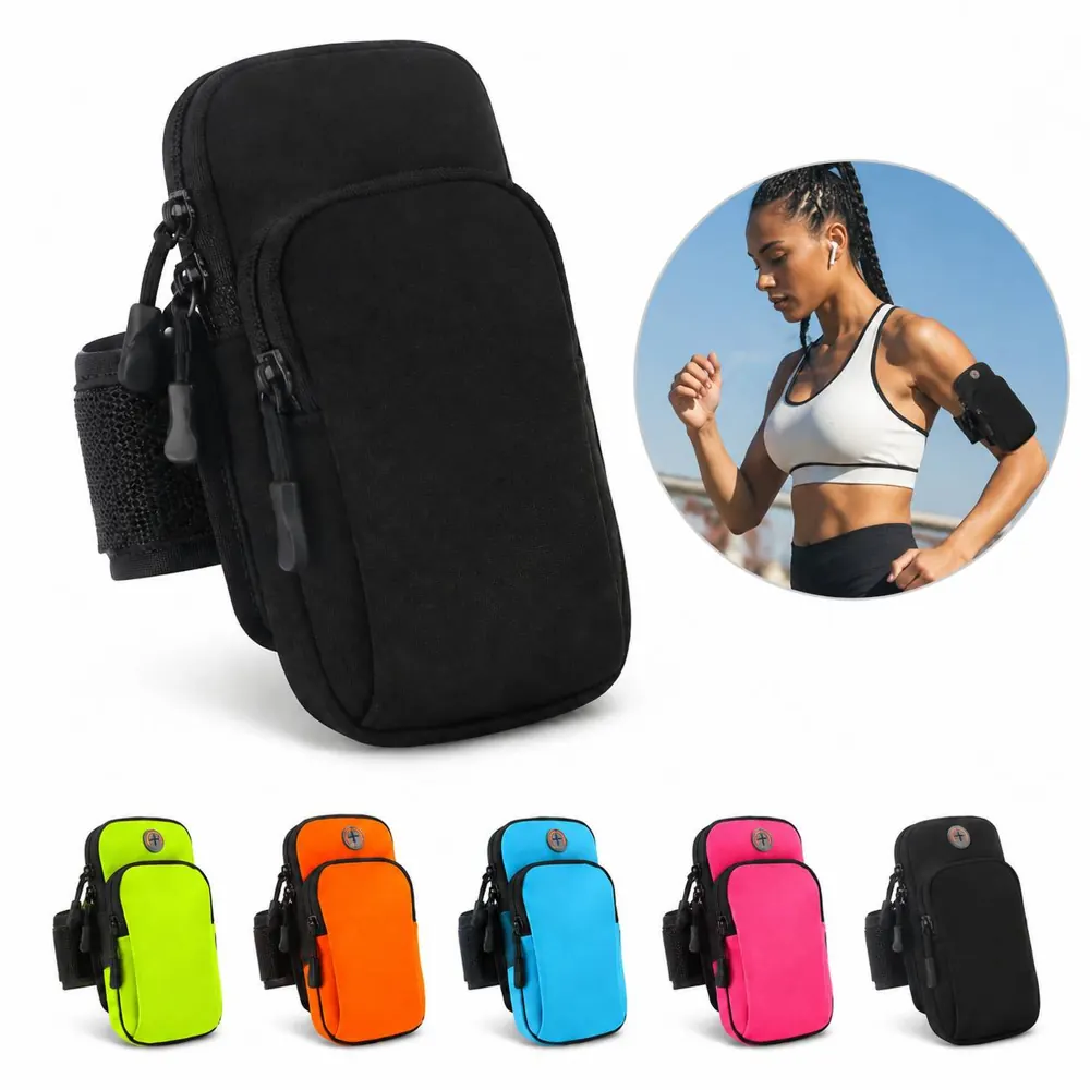 Double-Deck Sports Armband with Touchscreen Window 2