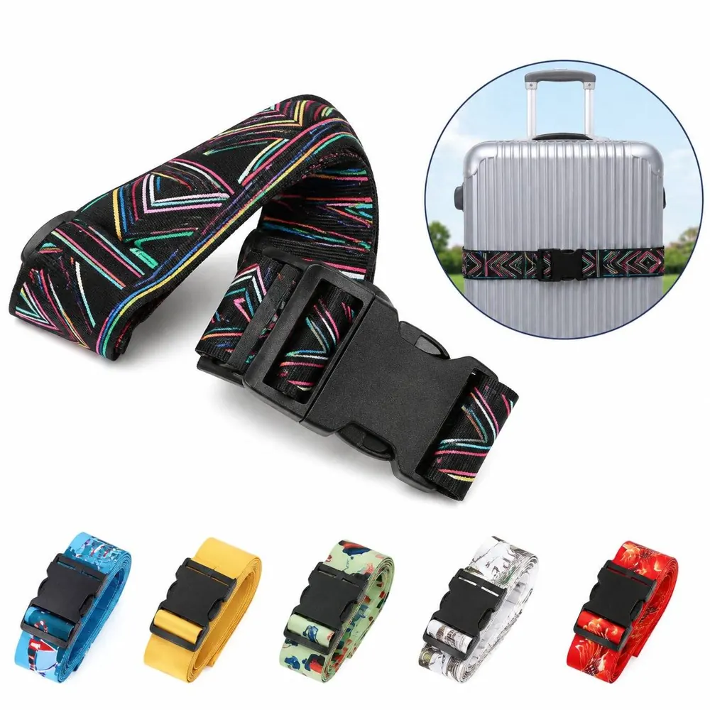 Customizable 72-Inch Adjustable Sublimation Luggage Strap 2