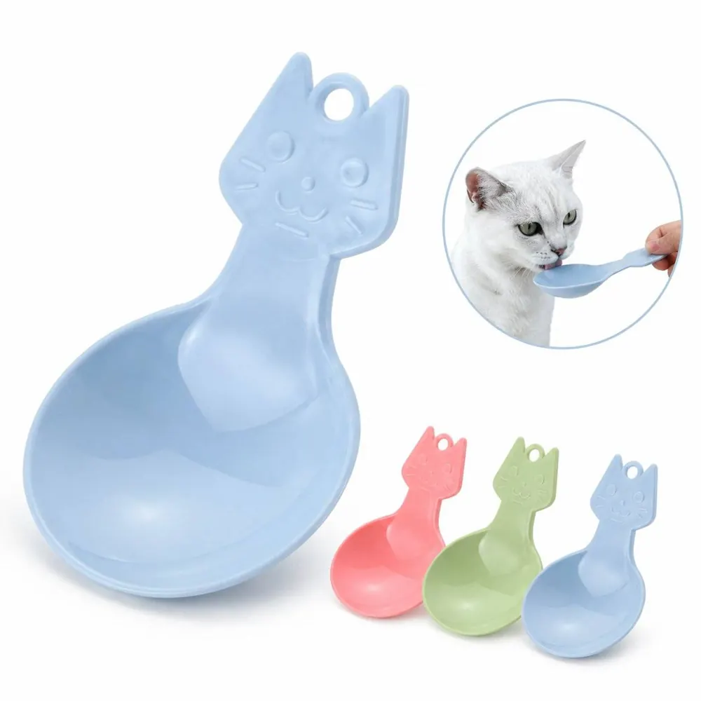 Cat Face Pet Scooper for Accurate Cat Food Measuring 2