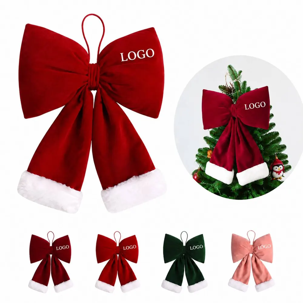 3D Velvet Bowknot with Hanging Ring for Bags, Keychains