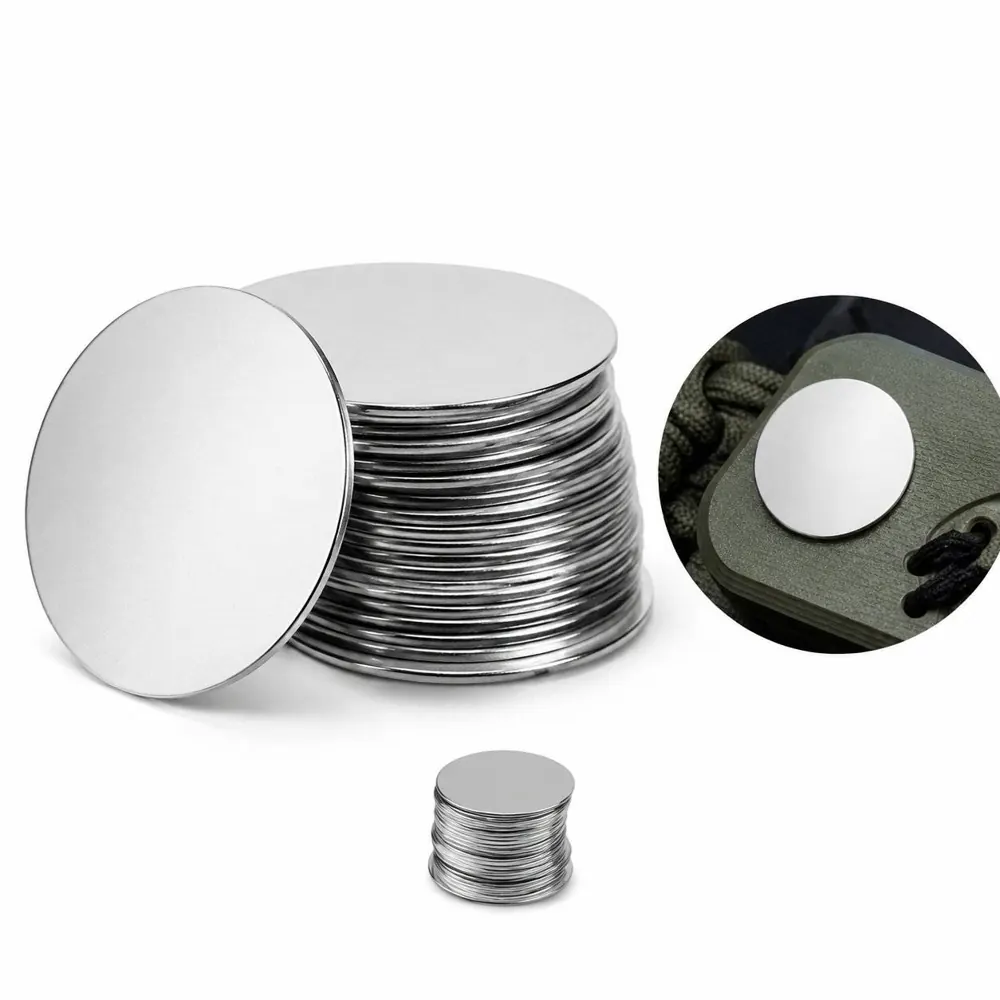 Polished Iron Golf Ball Marker, Silver Finish, Compact 2
