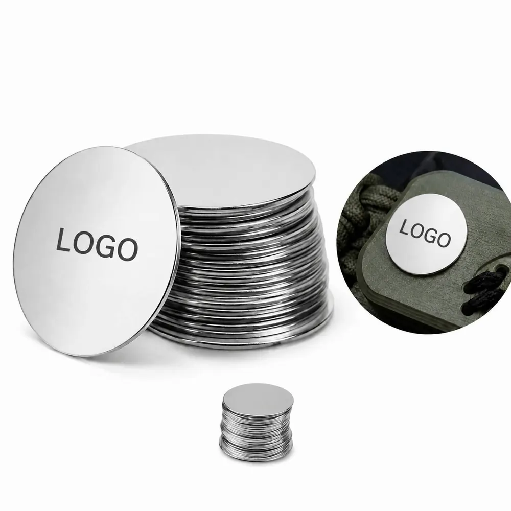 Polished Iron Golf Ball Marker, Silver Finish, Compact