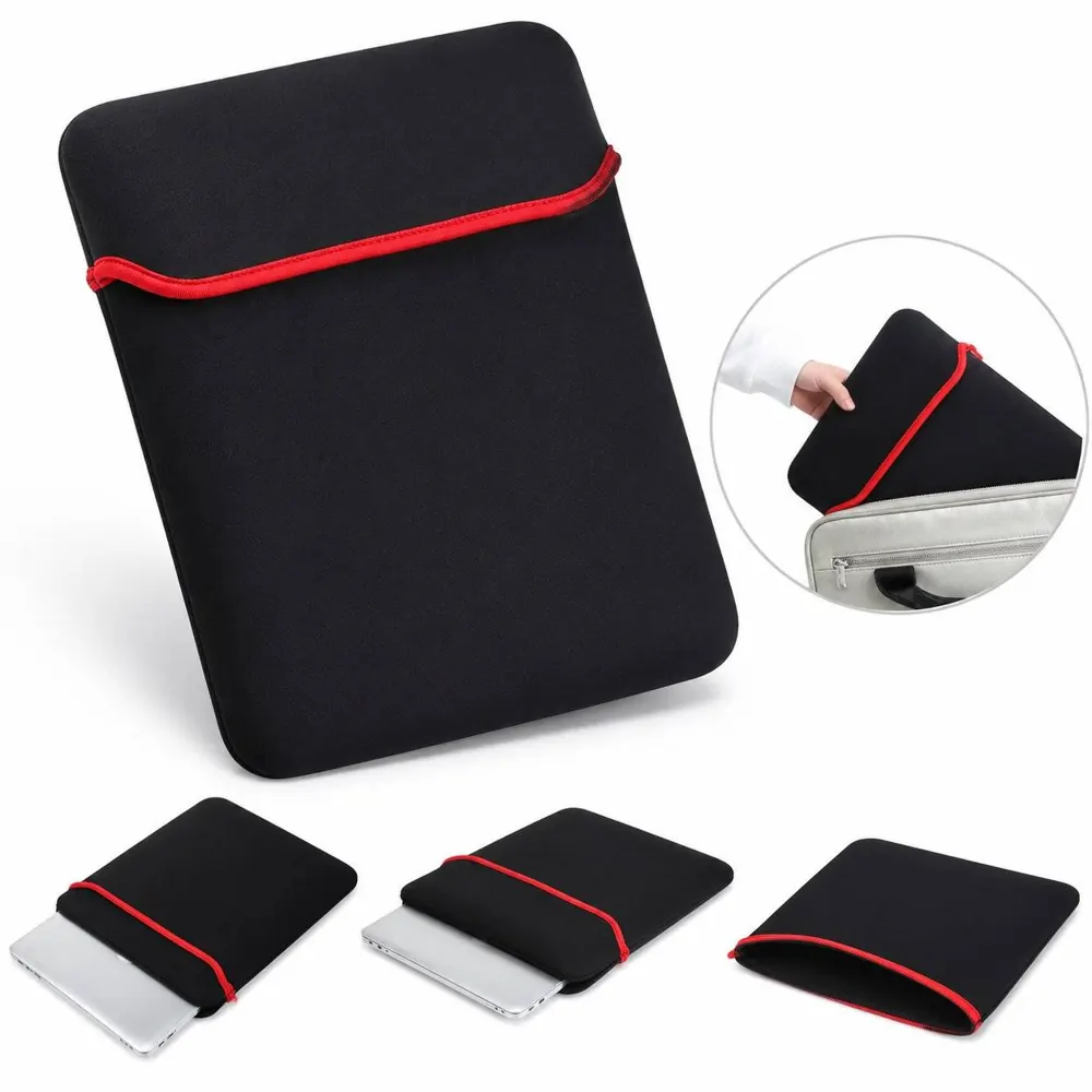 Reversible Neoprene Laptop Sleeve with Secure Closure 2