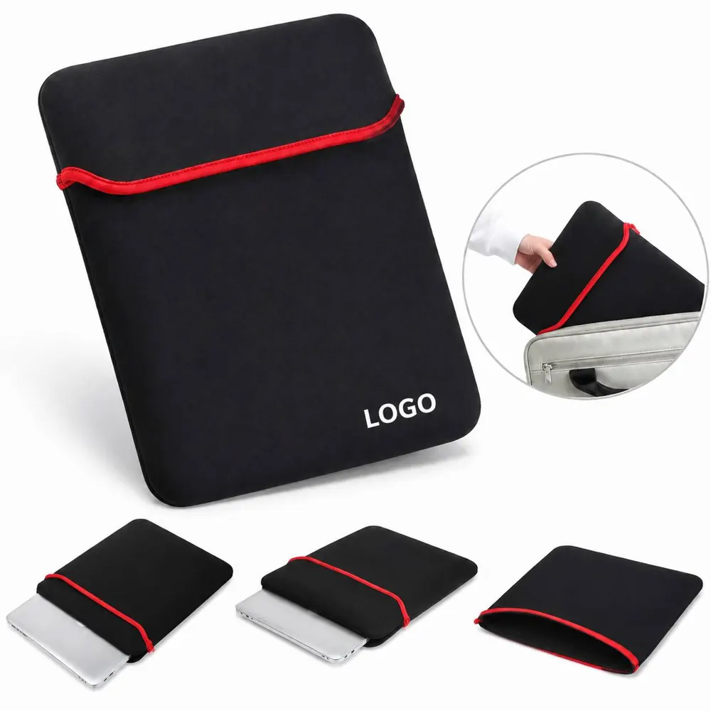 Reversible Neoprene Laptop Sleeve with Secure Closure