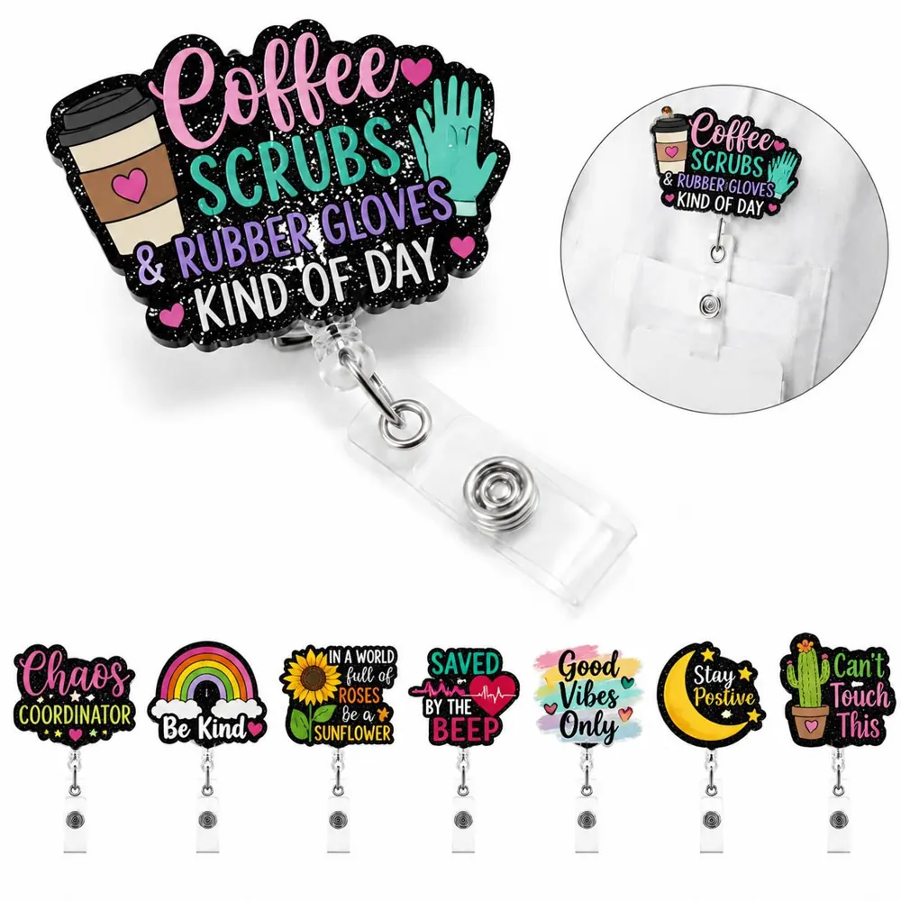 Custom Retractable Badge Reel with Durable Clip for ID 2