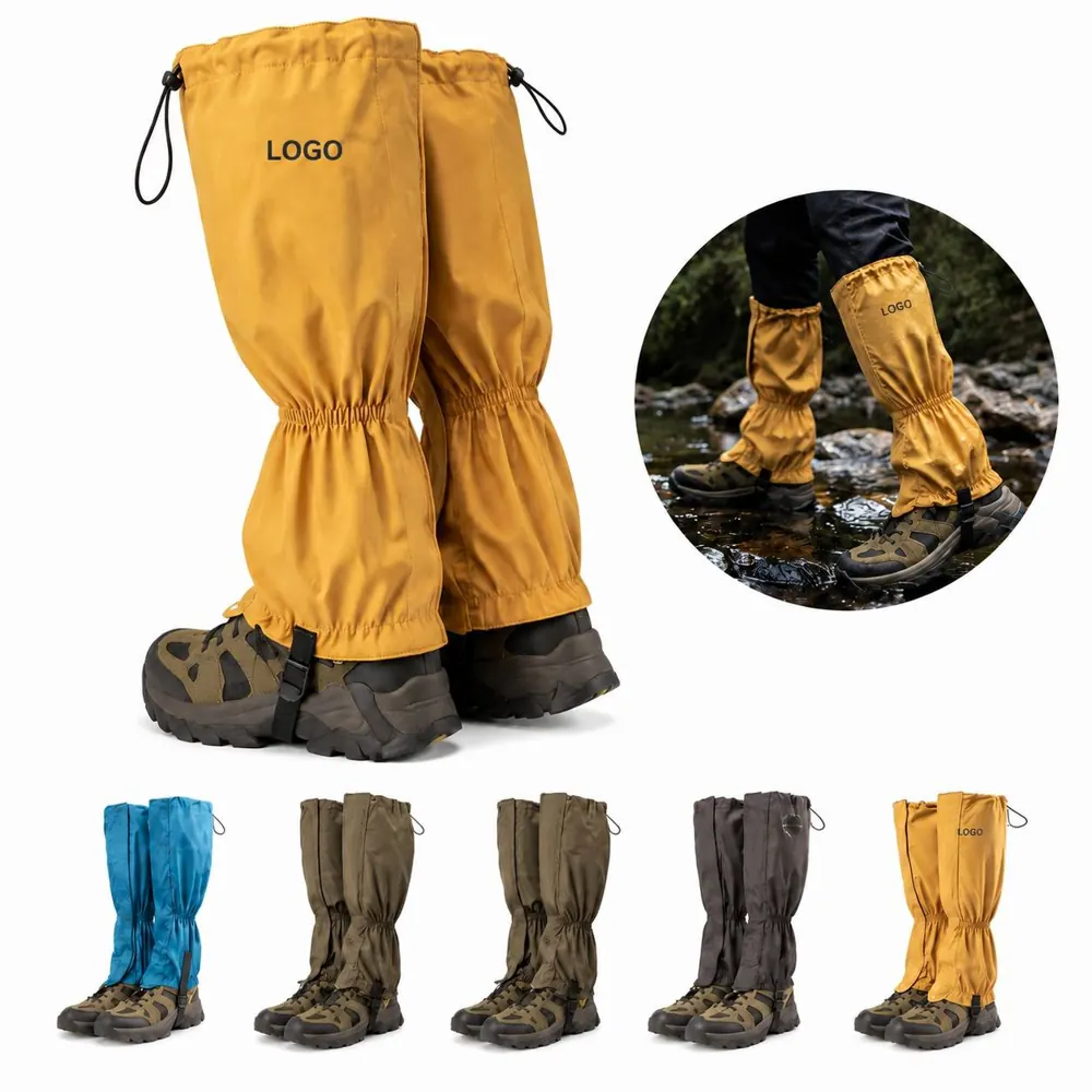 Waterproof Mountaineering Leg Gaiters with Adjustable