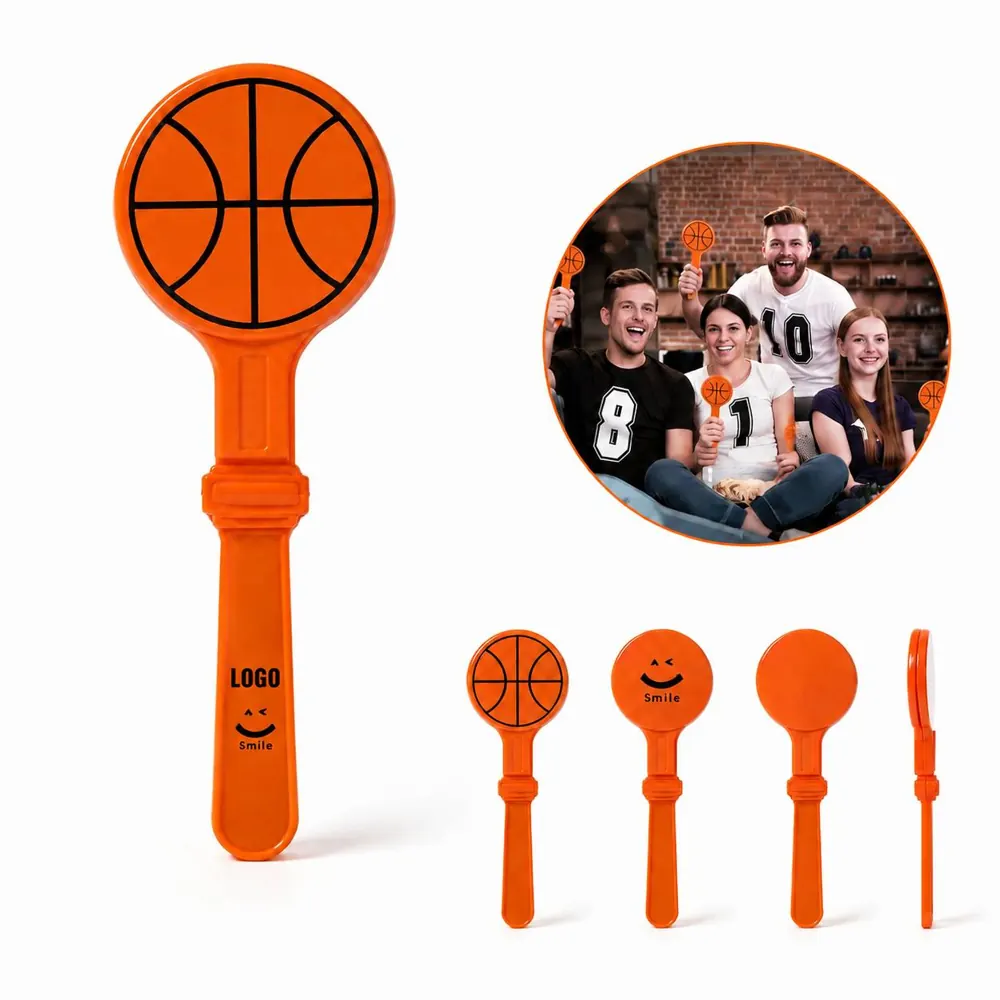 Plastic Basketball Clappers for Sports Cheering, Loud Sound