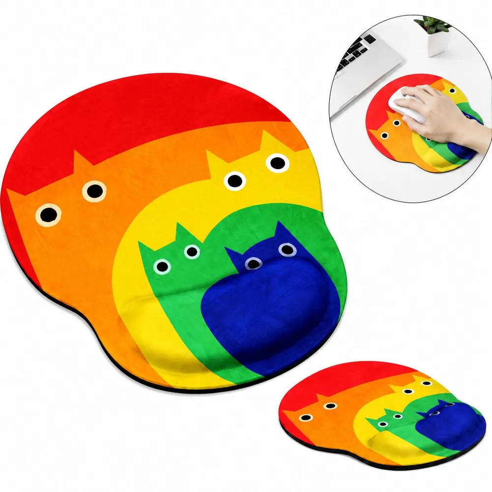 Ergonomic Mouse Pad with Wrist Rest, Non-Slip Rubber Base 2