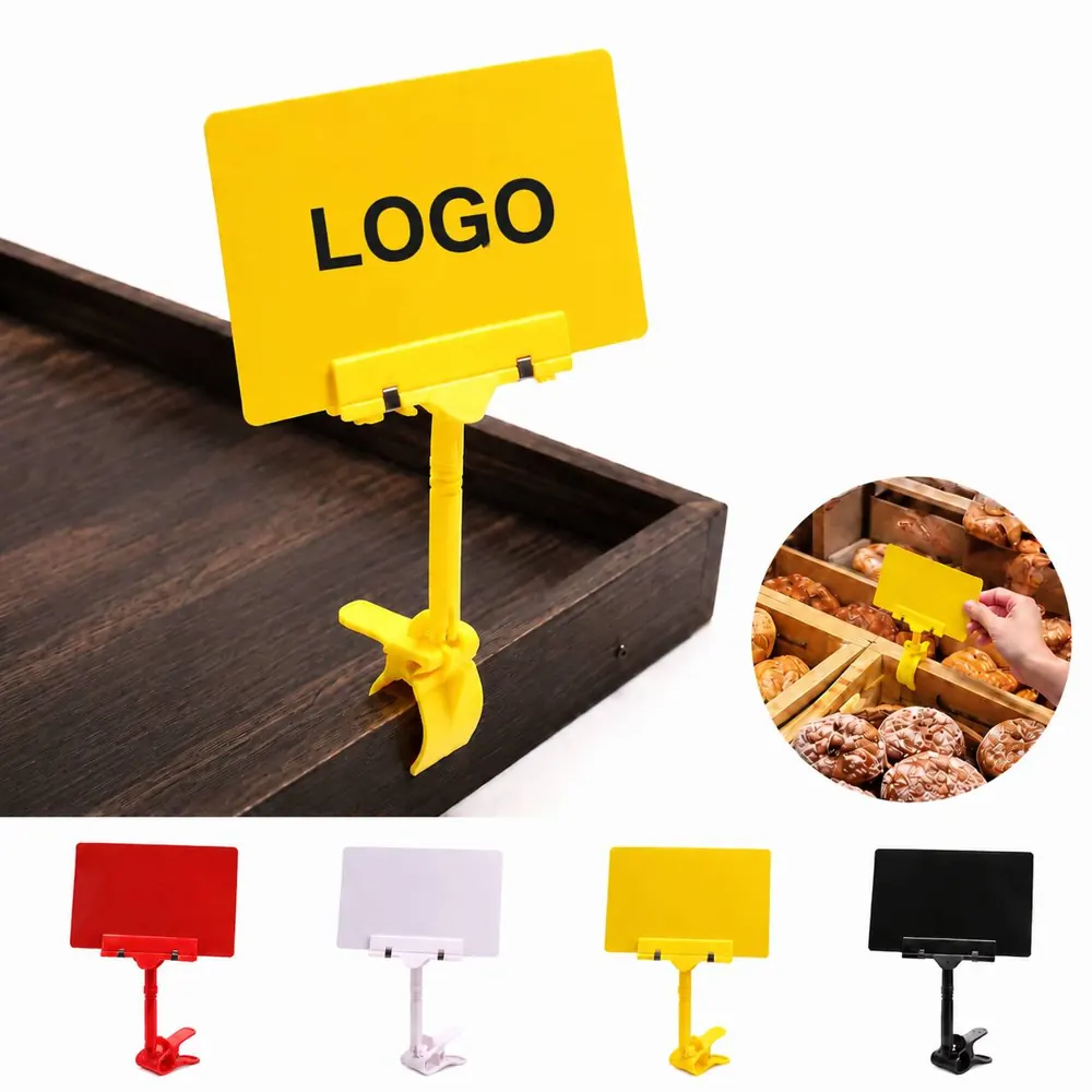 Waterproof PVC Sign Holder with Clip for Indoor Outdoor Use
