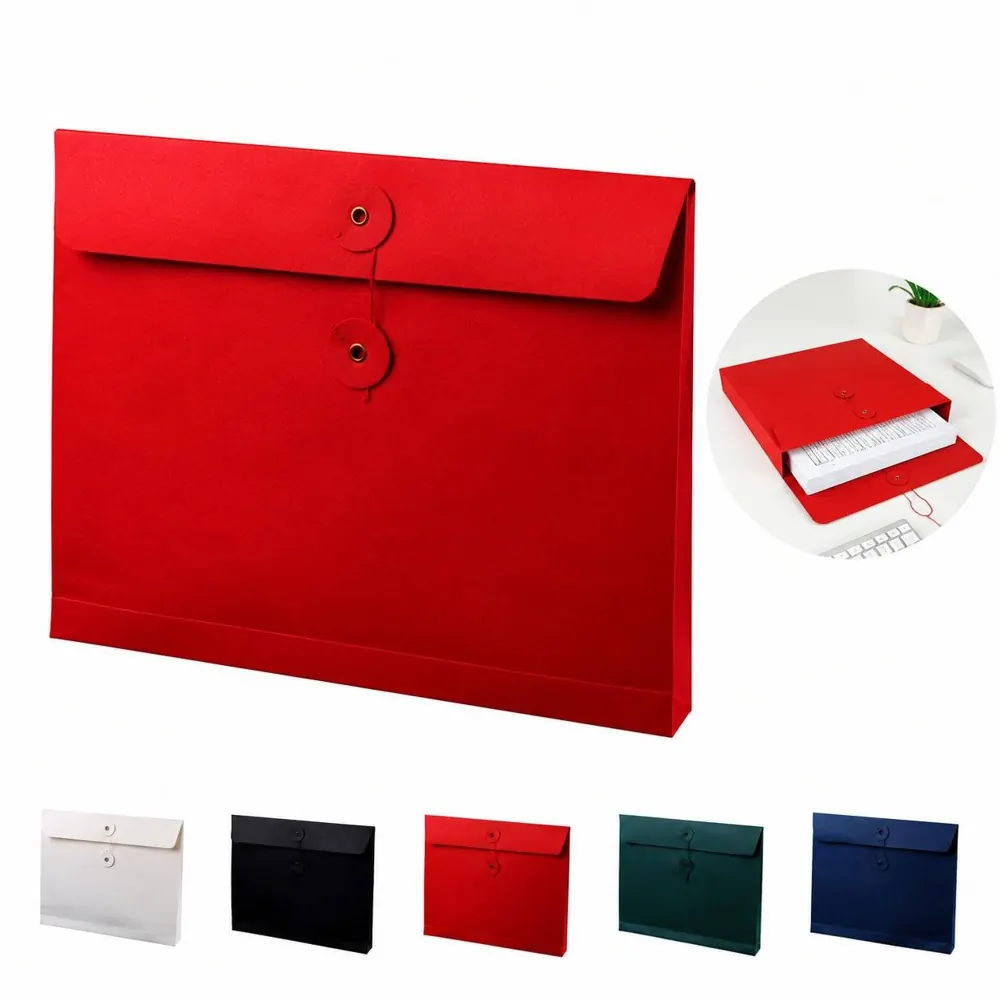 A5 String Closure Envelopes, Heavyweight Paper for Secure 2