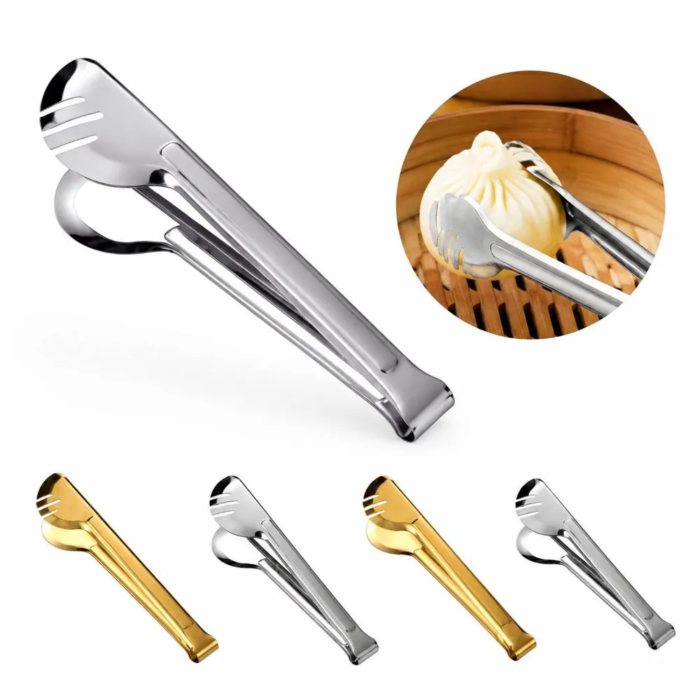 Stainless Steel Food Tongs Set with Locking Grip 2