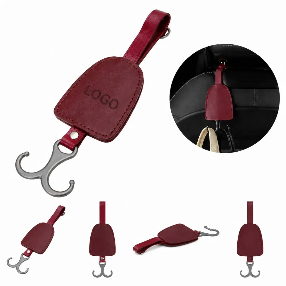 Retractable Metal Car Seat Hooks for Headrest Storage