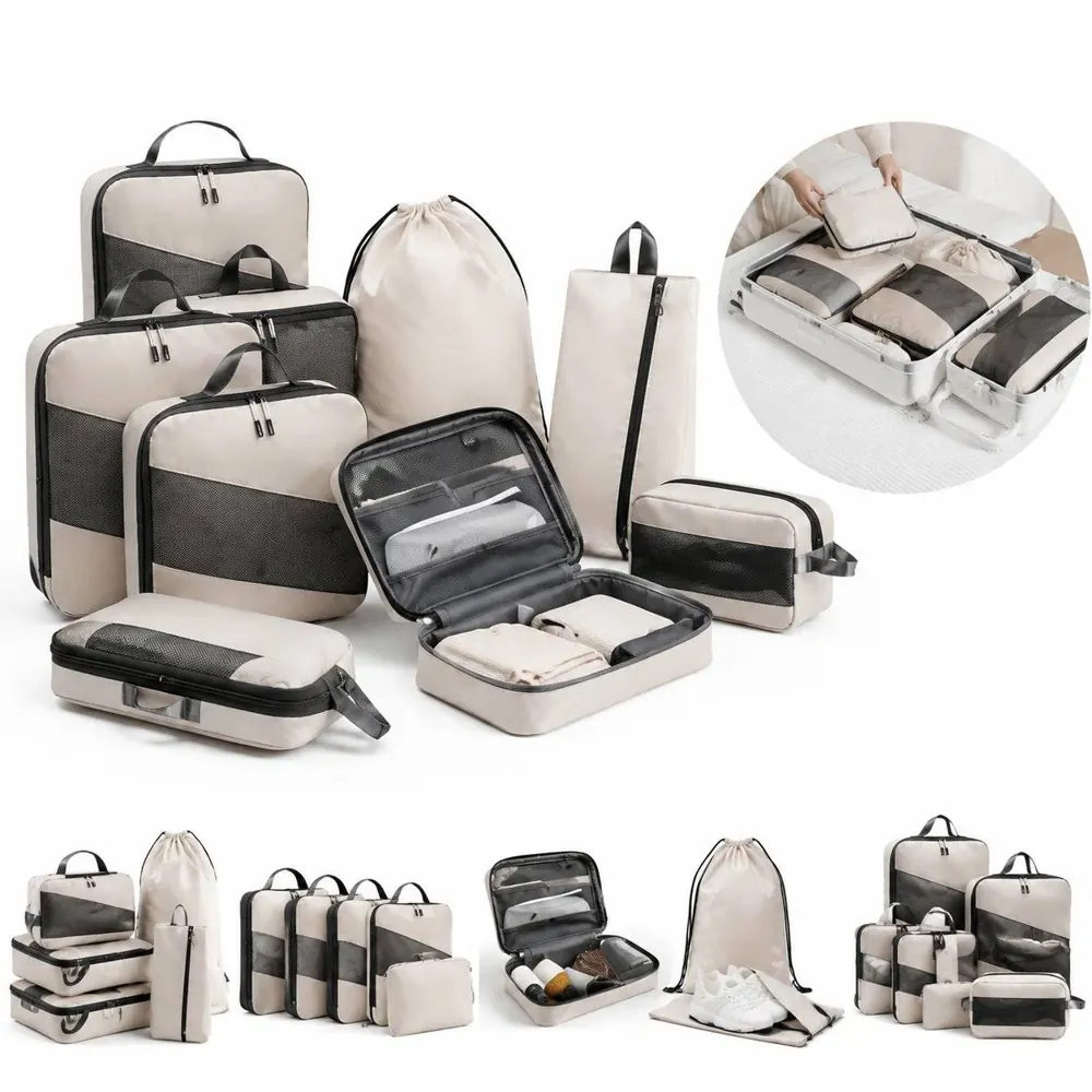 Compression Packing Cubes 6 Set Travel Organizers 2