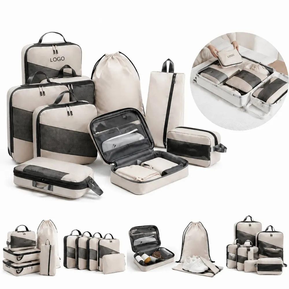 Compression Packing Cubes 6 Set Travel Organizers