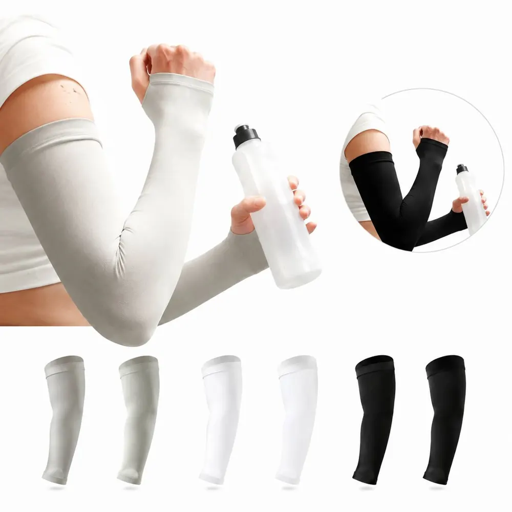 UPF 50+ Cooling Arm Sleeves for Sun Protection, Breathable 2