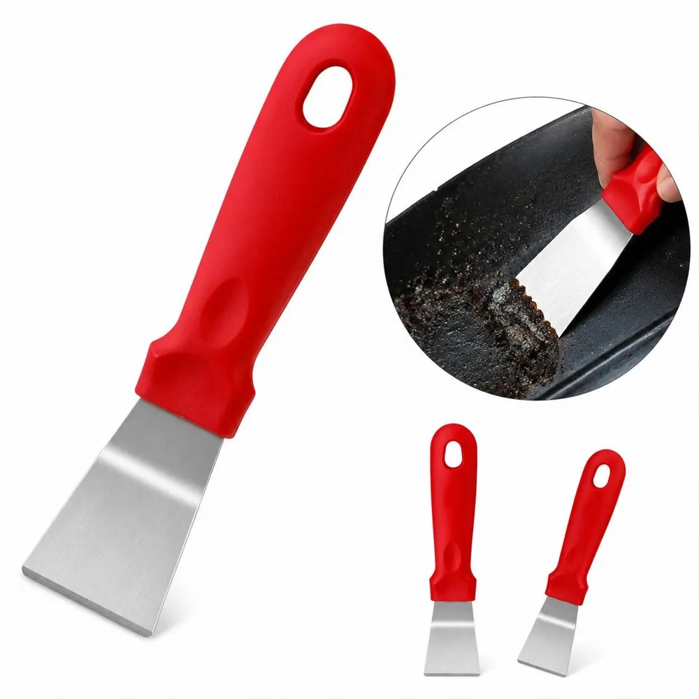 Ergonomic Kitchen Scraper Shovel for Countertop & Stovetop 2