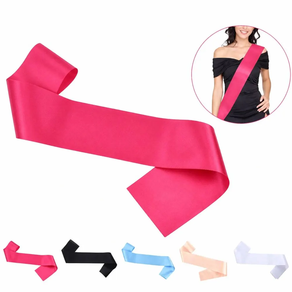 Custom Satin Sash for Women Party Decor, Personalized Text 2