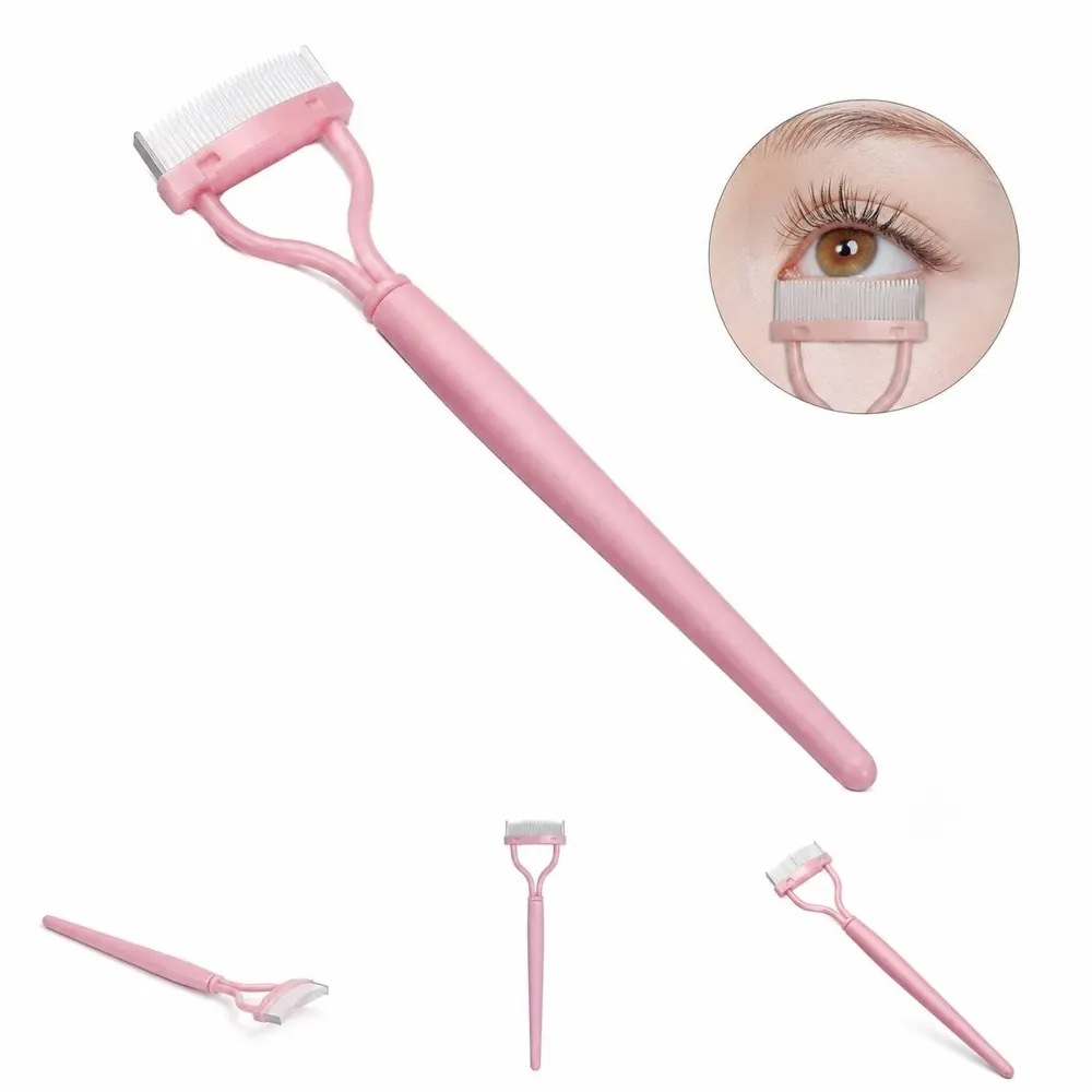 Fine Steel Tooth Eyelash & Brow Brush for Precise Grooming 2