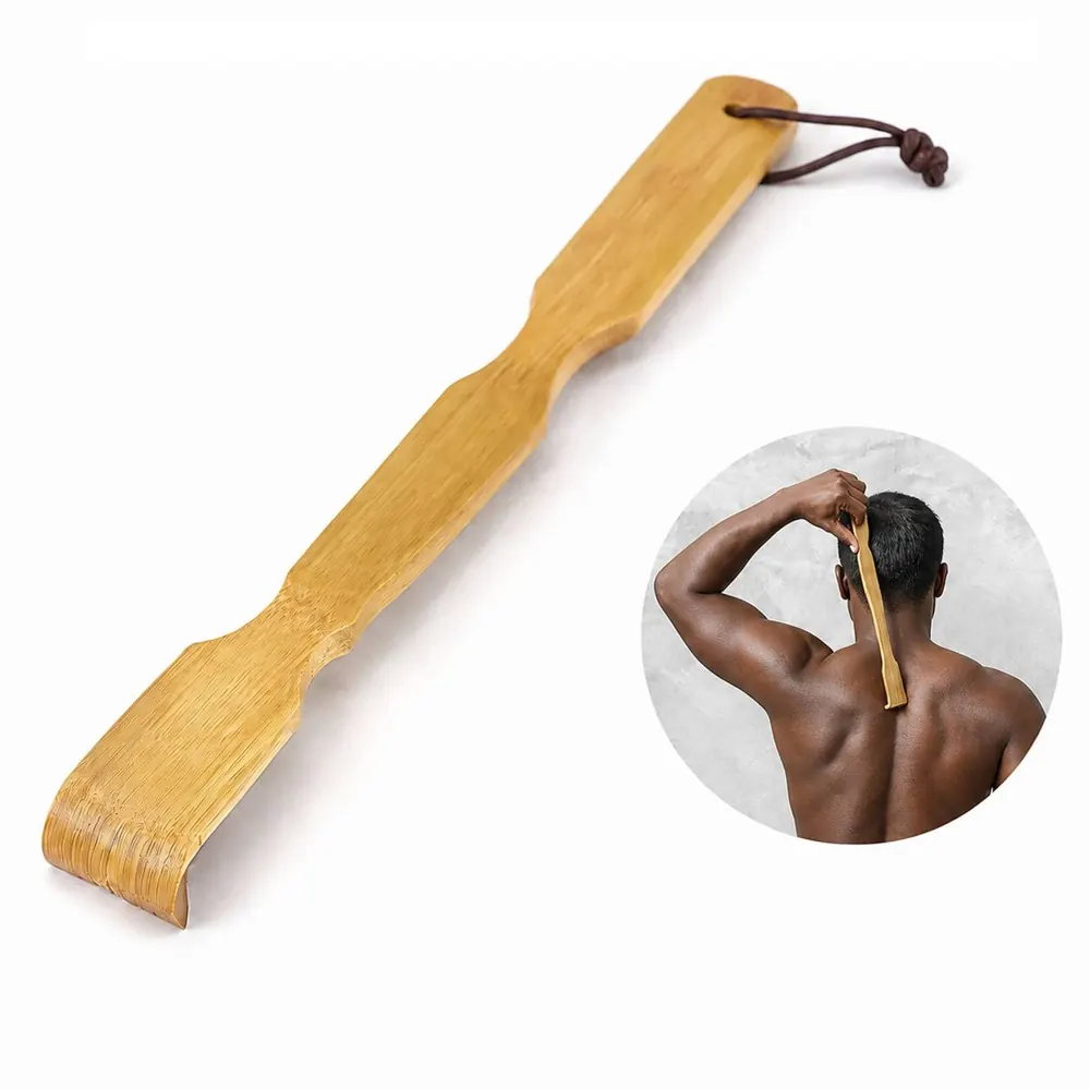 Natural Bamboo Back Scratcher for Relieving Itches 2