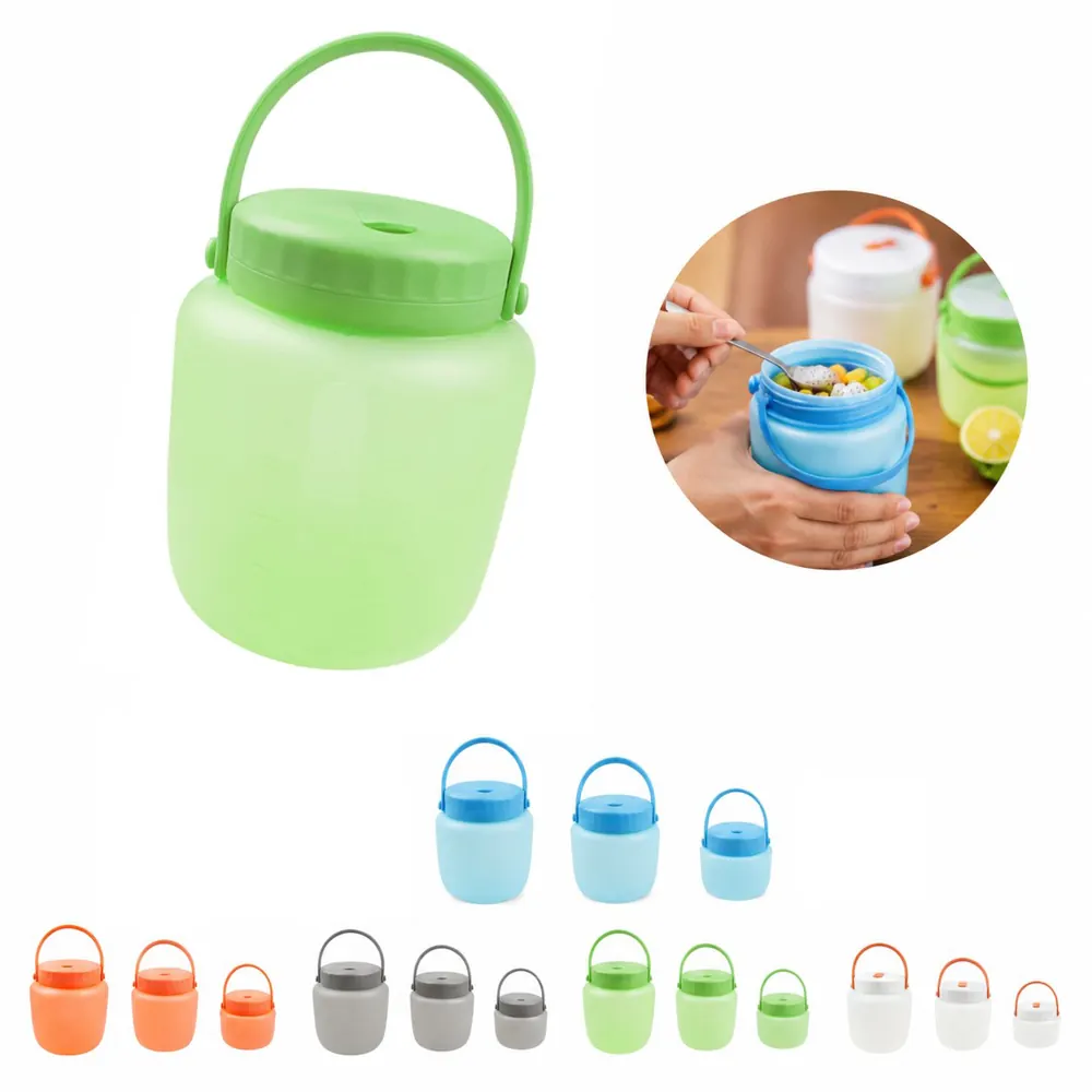 Collapsible Silicone Vacuum Food Storage Jar 2