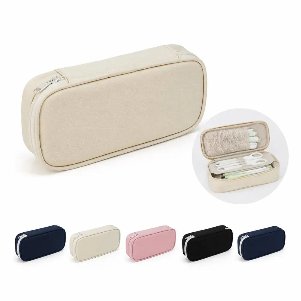 Oxford Cloth Zipper Pen Pencil Pouch Stationery Organizer 2