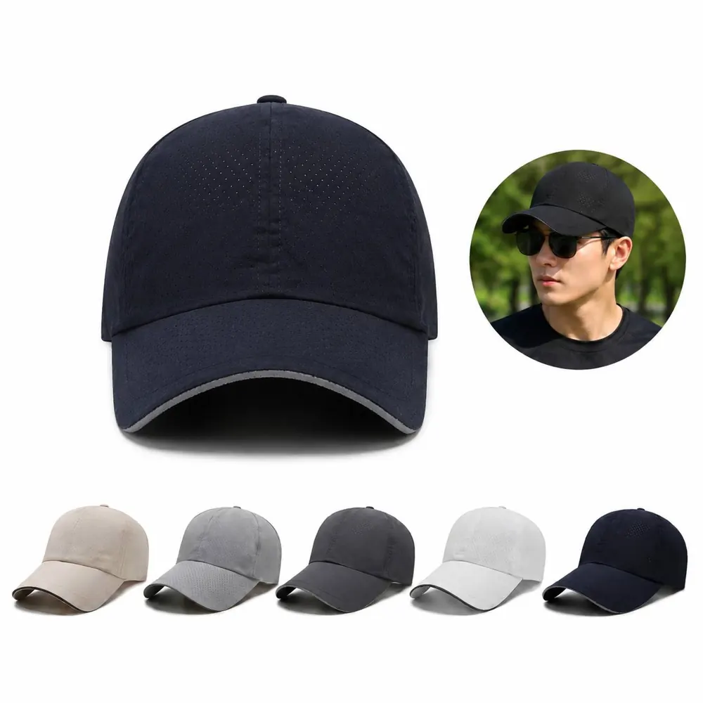 Quick Dry Sports Mesh Baseball Cap Breathable Adjustable 2