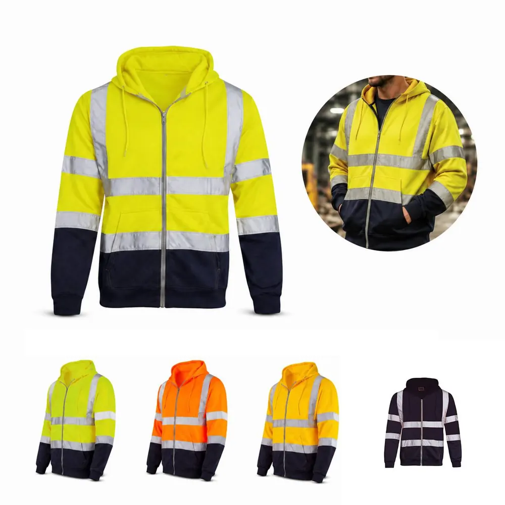 Safety Reflective Hoodie for Outdoor Running and Cycling 2