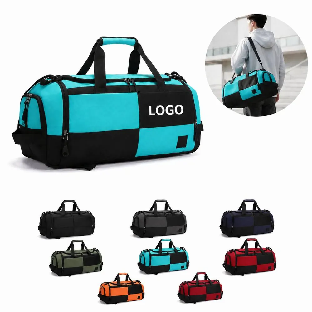 Water-Resistant Travel Backpack with Detachable Handbag