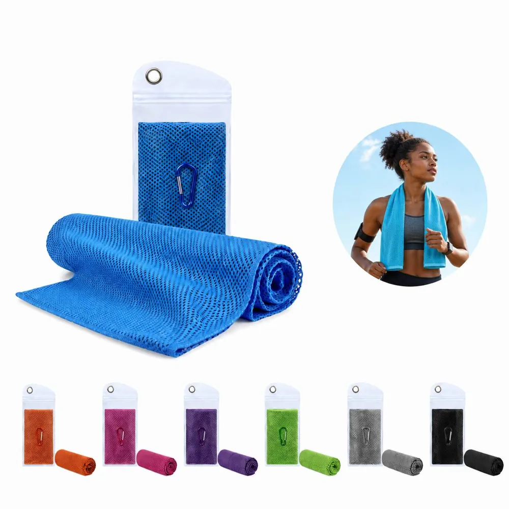 Quick-Dry Sweat Absorbing Polyester Gym Towel for Cooling 2