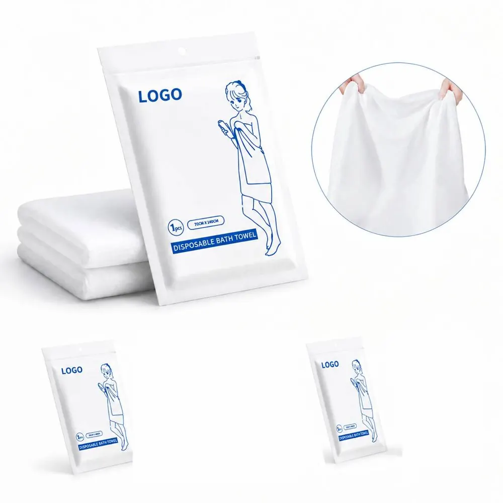 Soft Disposable Bath Towels Individually Wrapped
