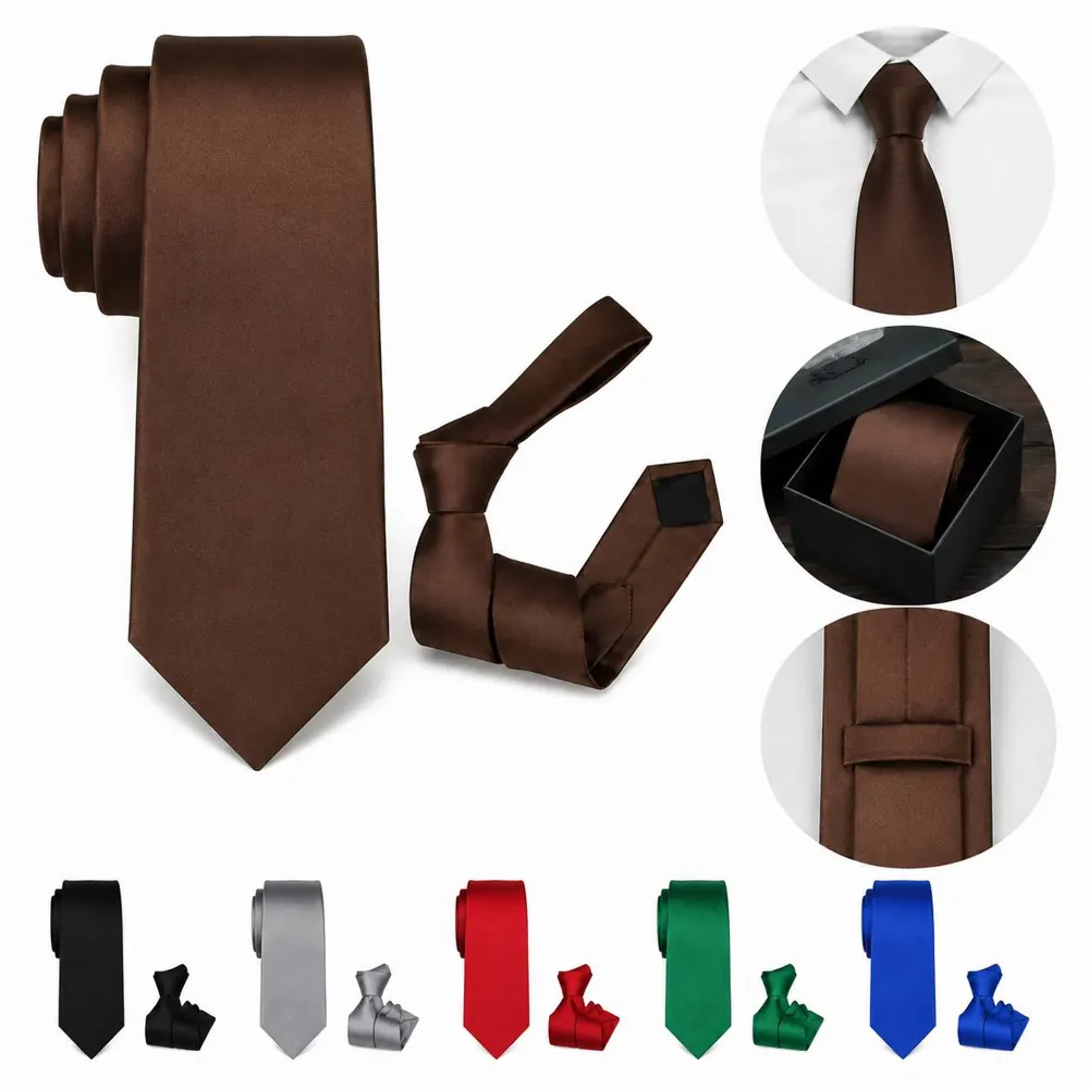 Custom Wrinkle-Resistant Microfiber Tie for Business 2