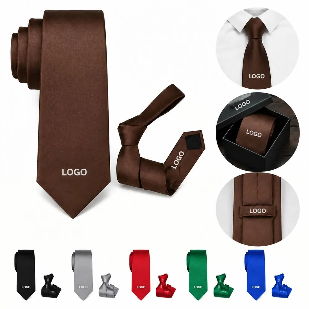 Custom Wrinkle-Resistant Microfiber Tie for Business