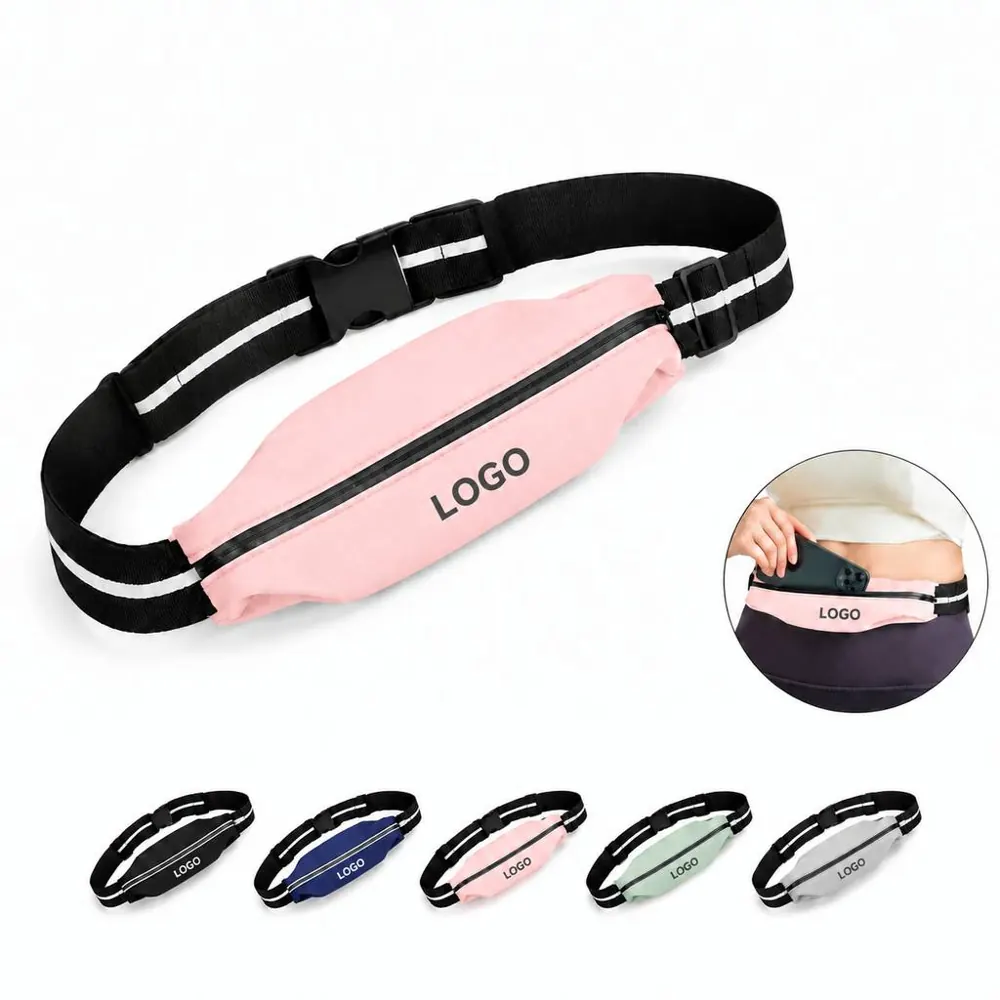 Lightweight Adjustable Sports Belt with Multiple Pockets