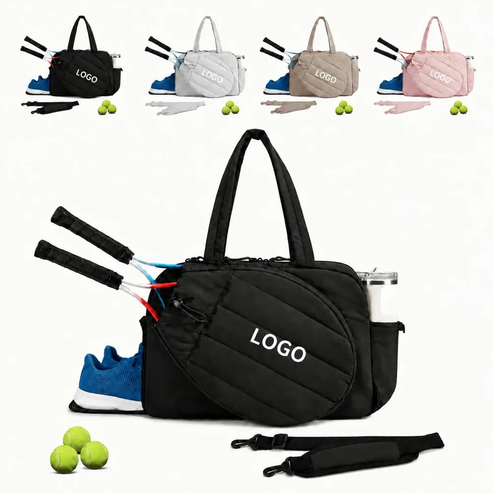 Multi Compartment Racket Bag for Tennis Badminton Squash