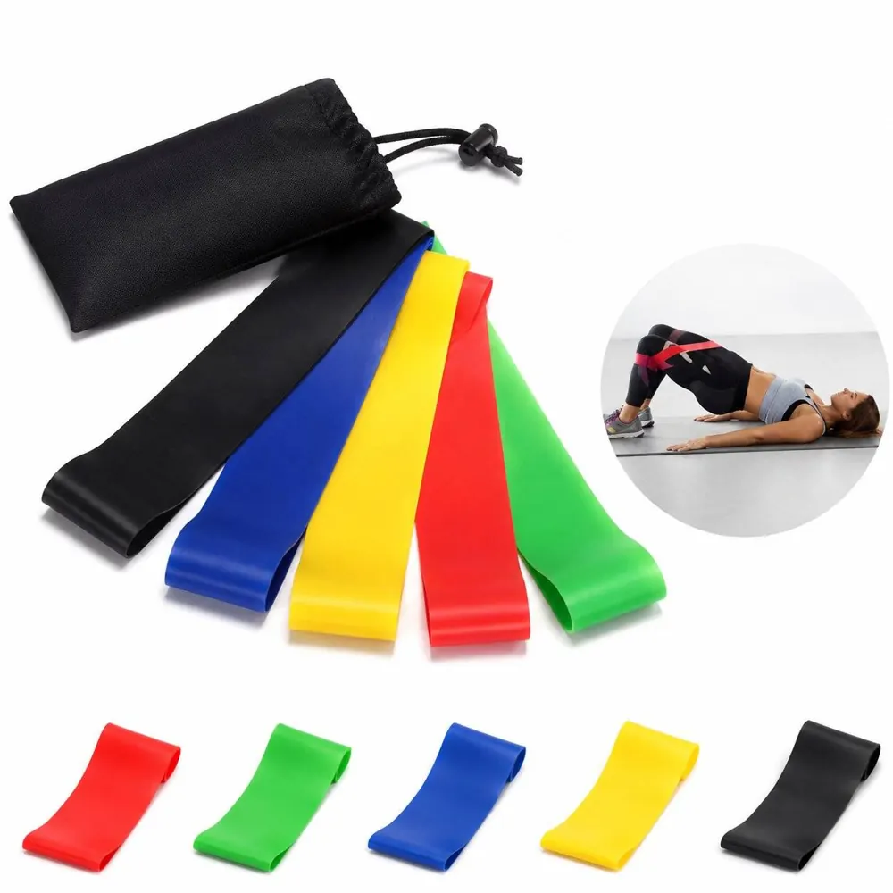 Latex Resistance Bands Set for Strength Training and Toning 2