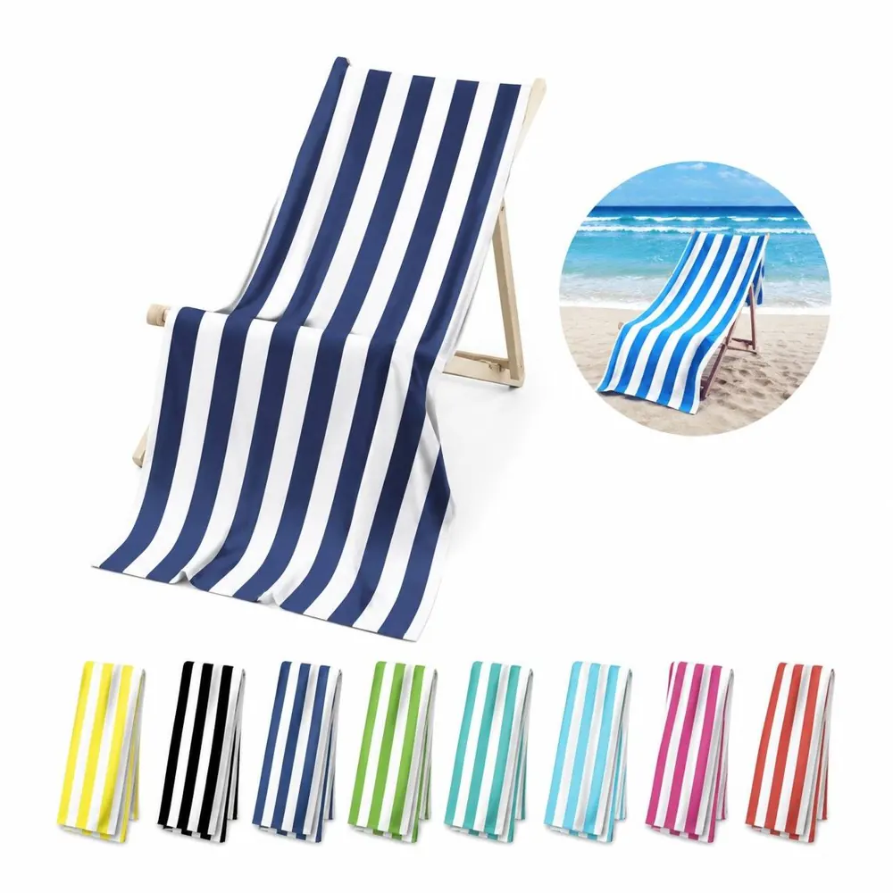 Oversized Combed Cotton Beach Towel for Comfort 2