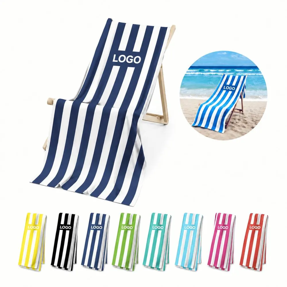 Oversized Combed Cotton Beach Towel for Comfort