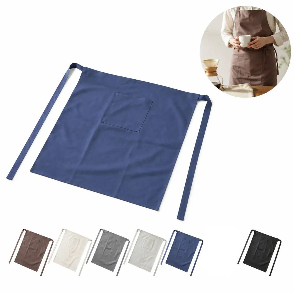 Adjustable Canvas Waist Apron with Pockets for Cooking 2