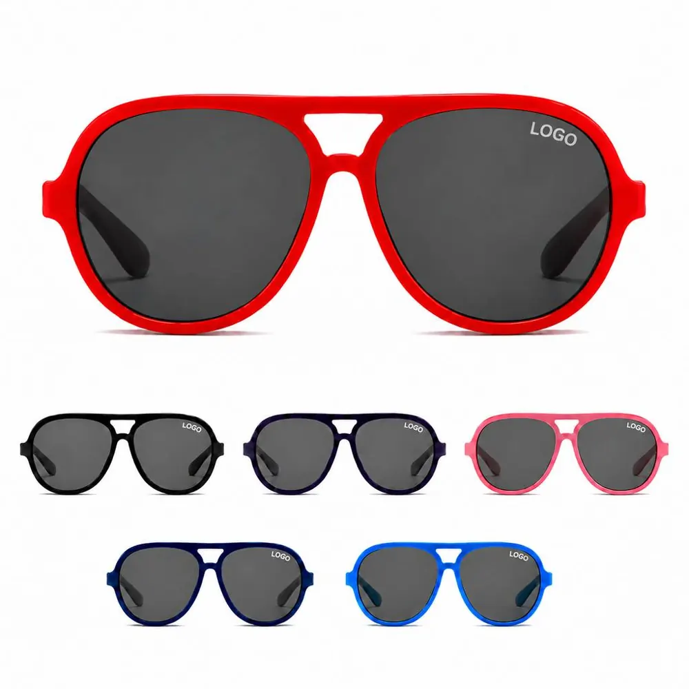 Flexible Rubber Frame Sunglasses for Men and Women
