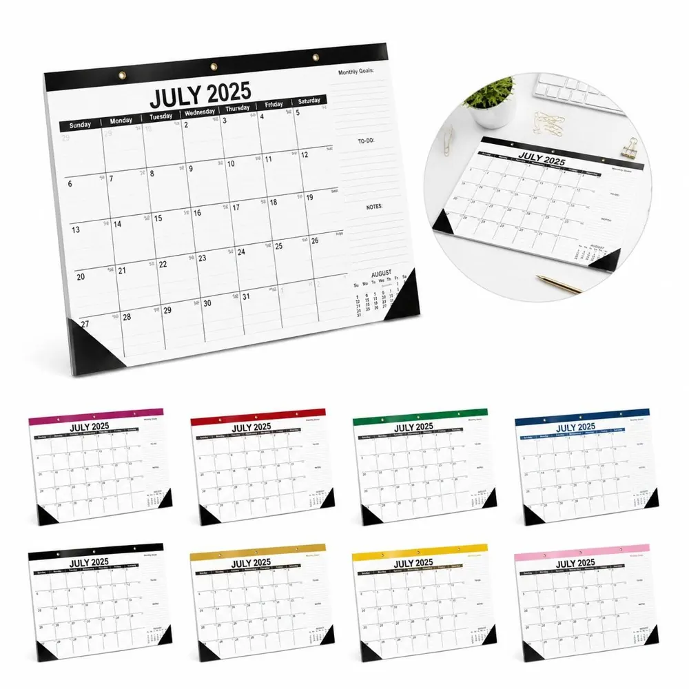 18-Month Large Desk Calendar Planner 16.9x12 In 2