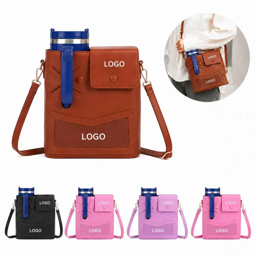Women's Bowknot Cup Purse with Secure Closure