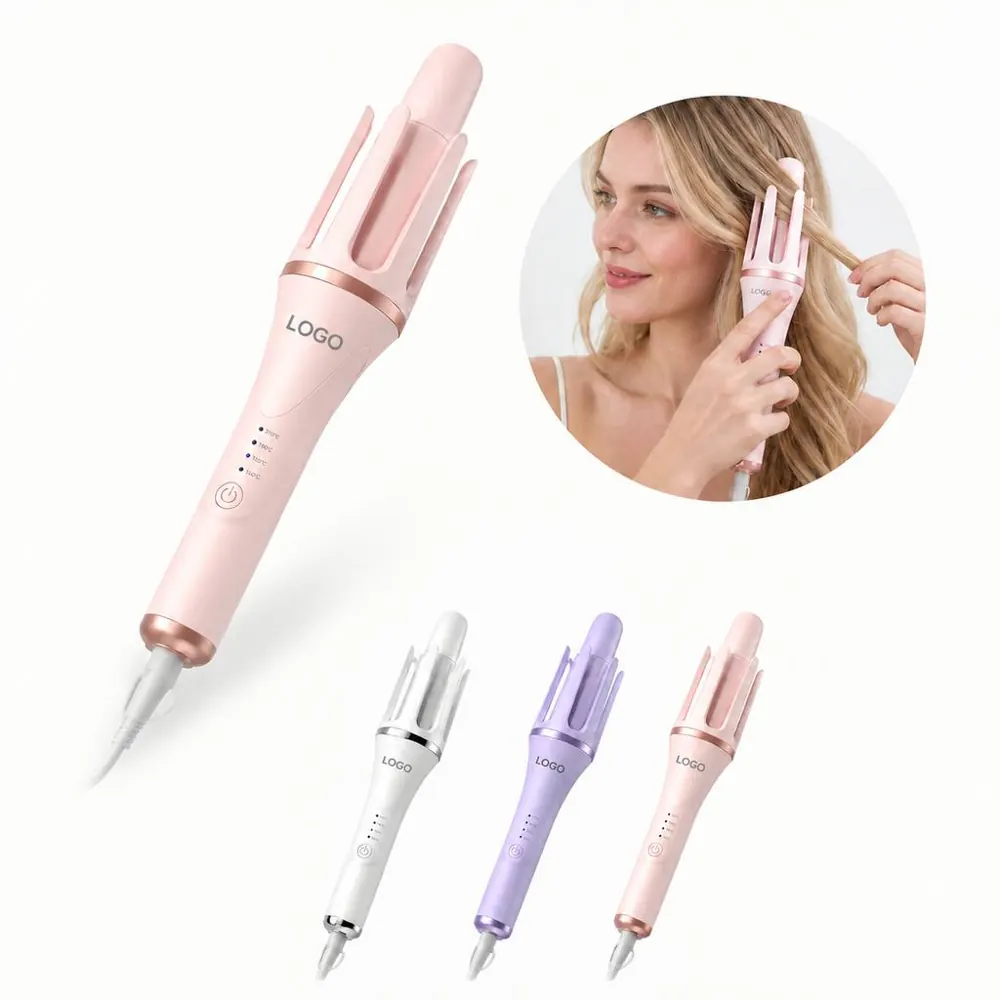 Self-Rotating Auto Hair Curler with Temp Control