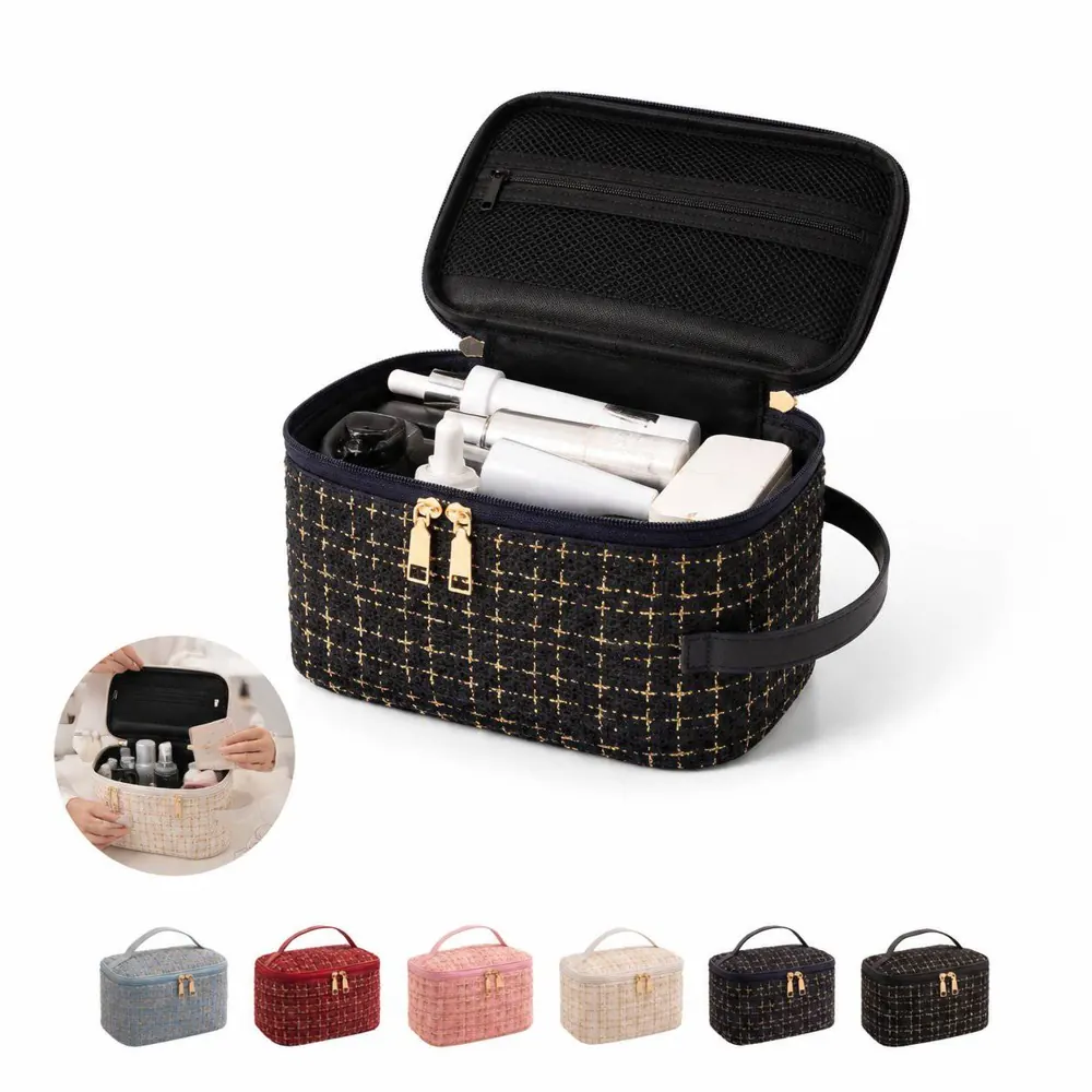 Compact Water-Resistant Cosmetic Organizer Bag for Travel 2