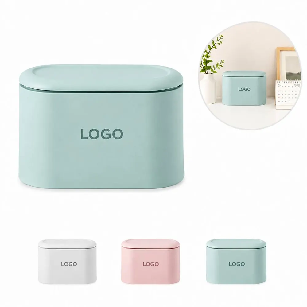 Mini Countertop Trash Bin with Lid for Small Spaces