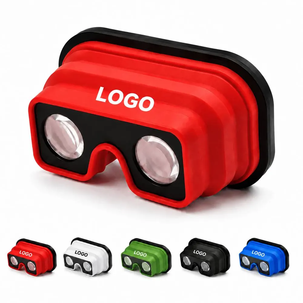 VR Headset with Adjustable Straps for Immersive 3D Gaming
