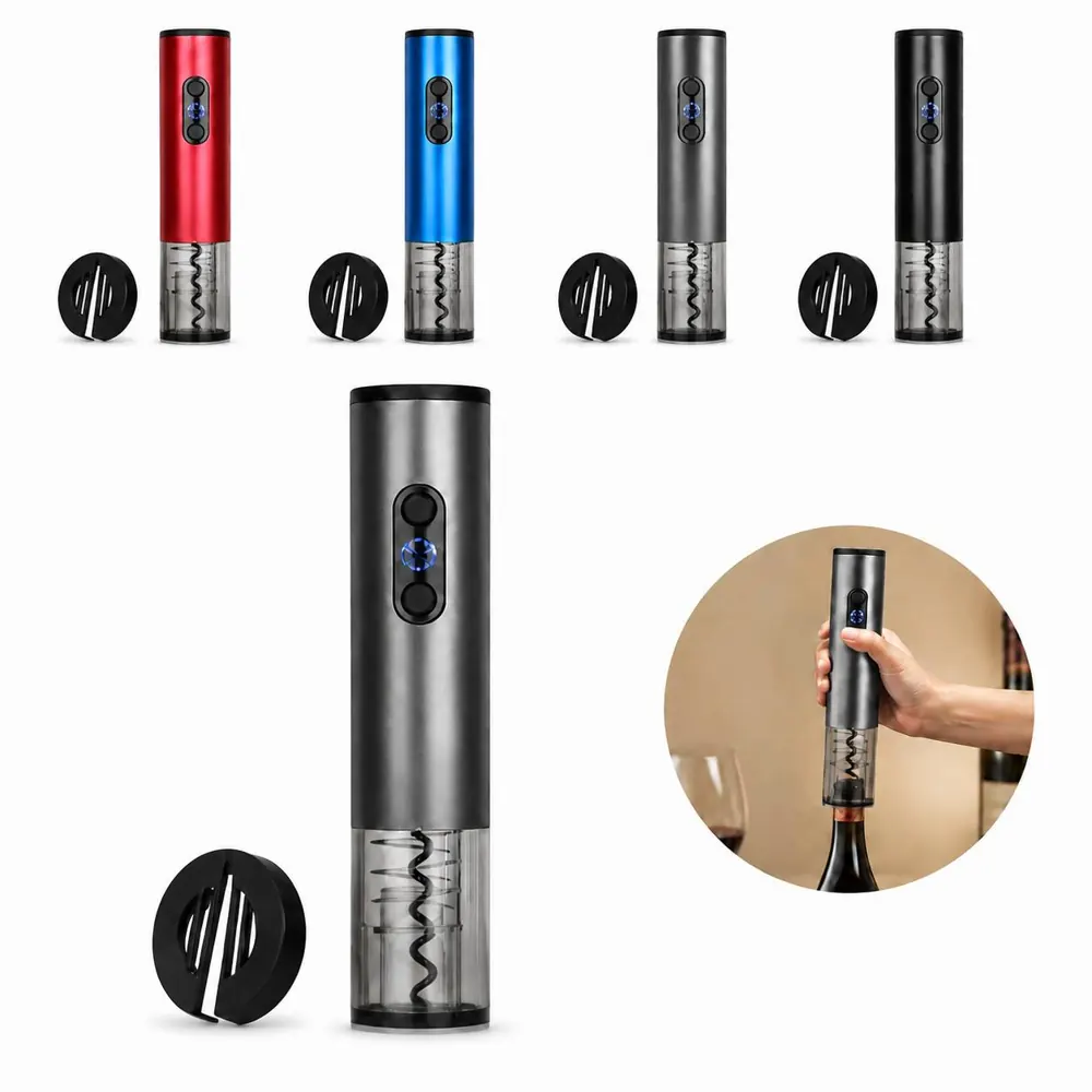 Automatic Metal Electric Wine Bottle Opener with Foil Cutter 2
